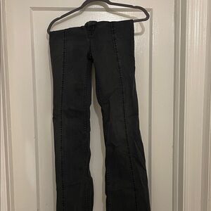 We The Free Charcoal Flared Pants with Gold Stars